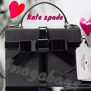 KATE SPADE NWT OTHER WRAPPING PARTY GIFT BOX CROSSBODY BAG GLITTERY SPARKLE